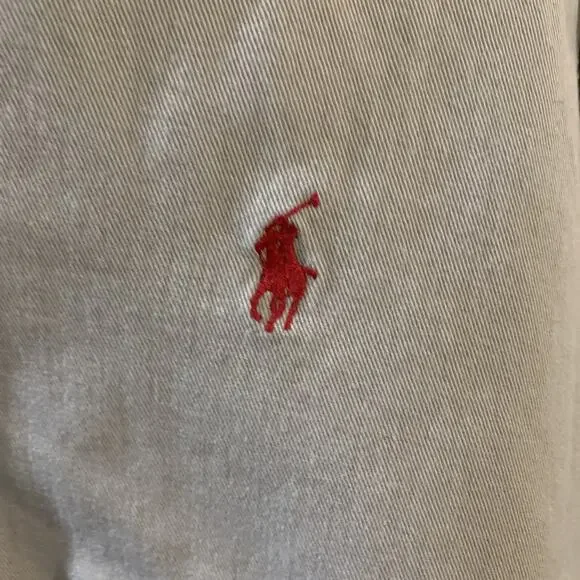 Ralph Lauren Men’s Long Sleeve Button Up Tan Shirt Size Large - Picture 2 of 4